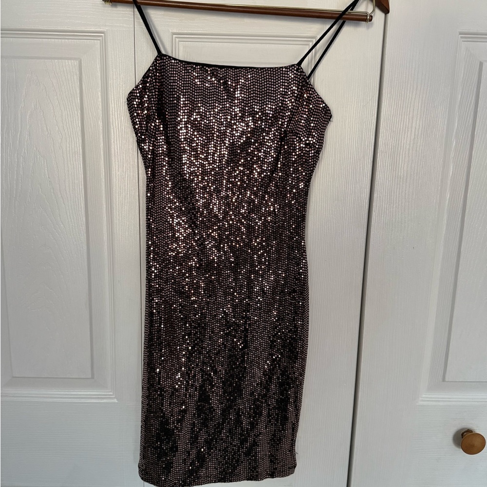 Windsor Black Sequin Mini Dress